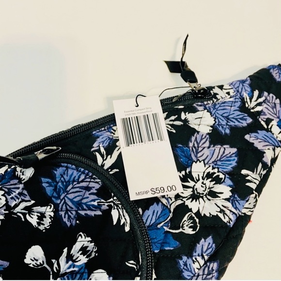 Vera Bradley Essential Sling Backpack/ Frosted Floral - Picture 8 of 9